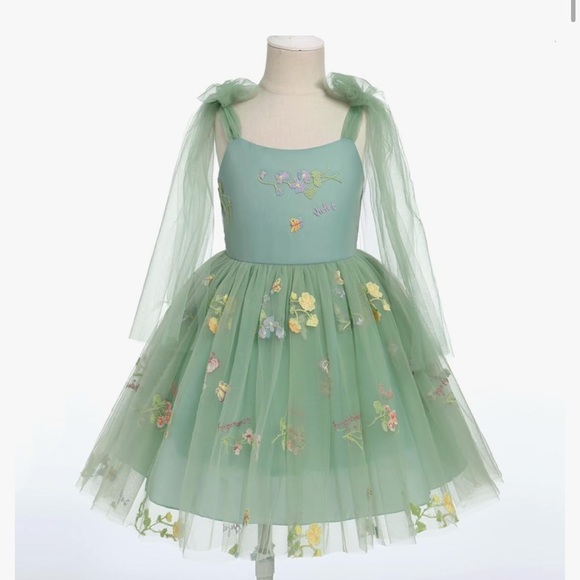 Fairy Dress Flower Girl First Birthday Photoshoot Dress- Size 90 (1-2yrs) - Picture 2 of 7